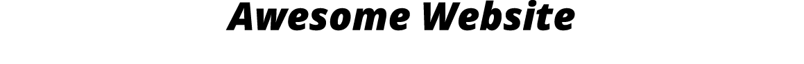 Awesome Website
